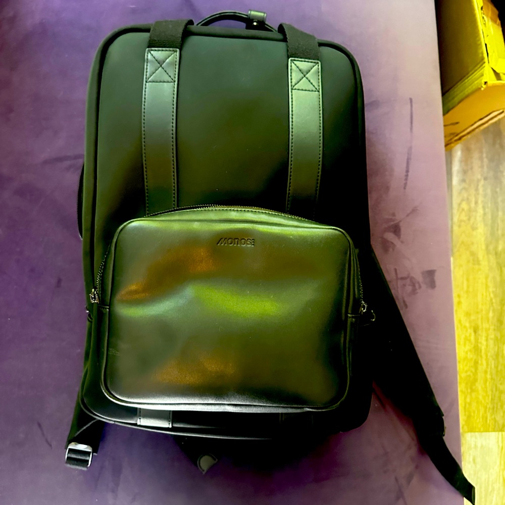 Black Metro Backpack by monos bag pack good condition